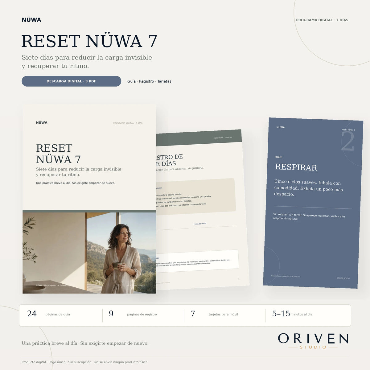 RESET NÜWA 7 — Guía digital de autocuidado en 7 días