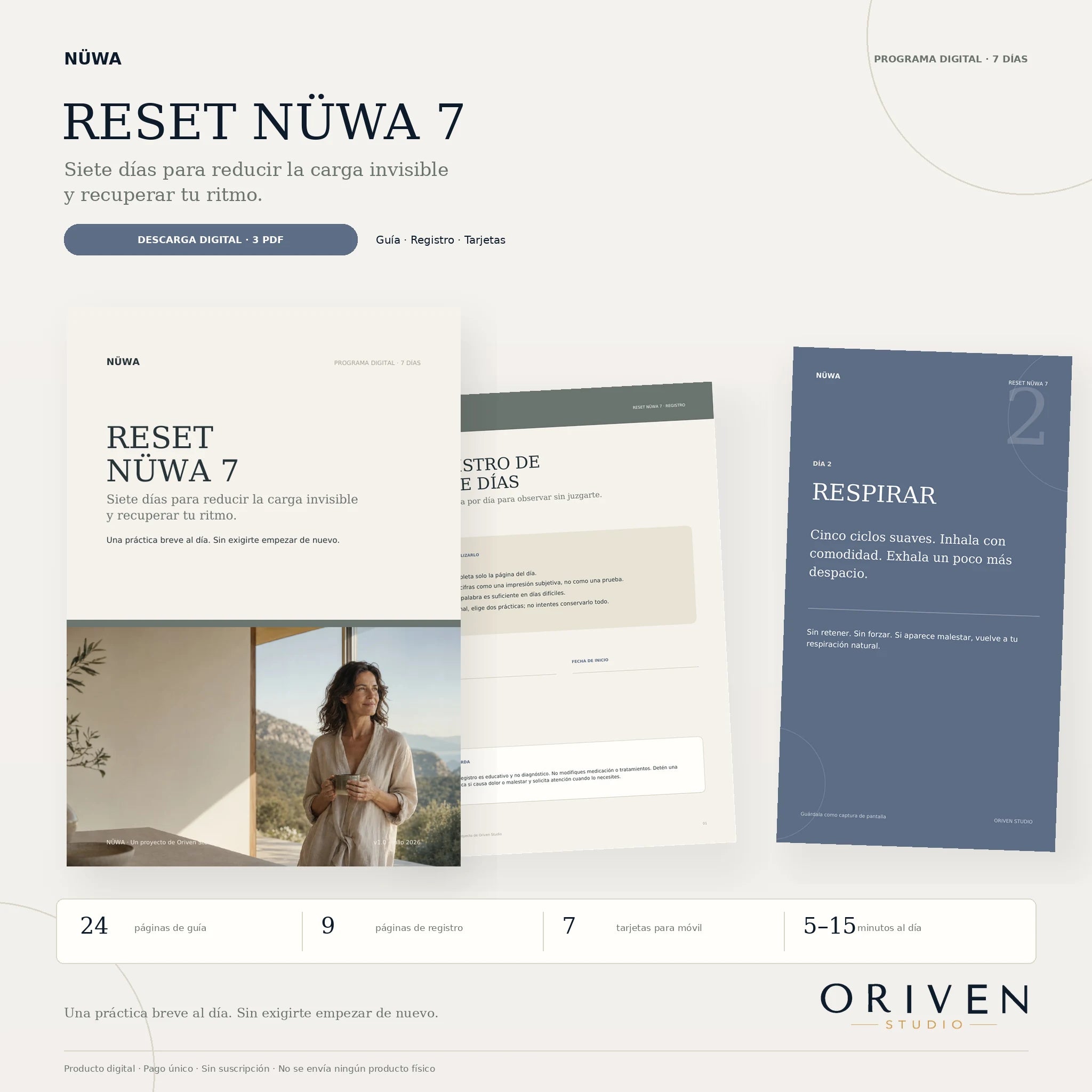 RESET NÜWA 7 — Guía digital de autocuidado en 7 días